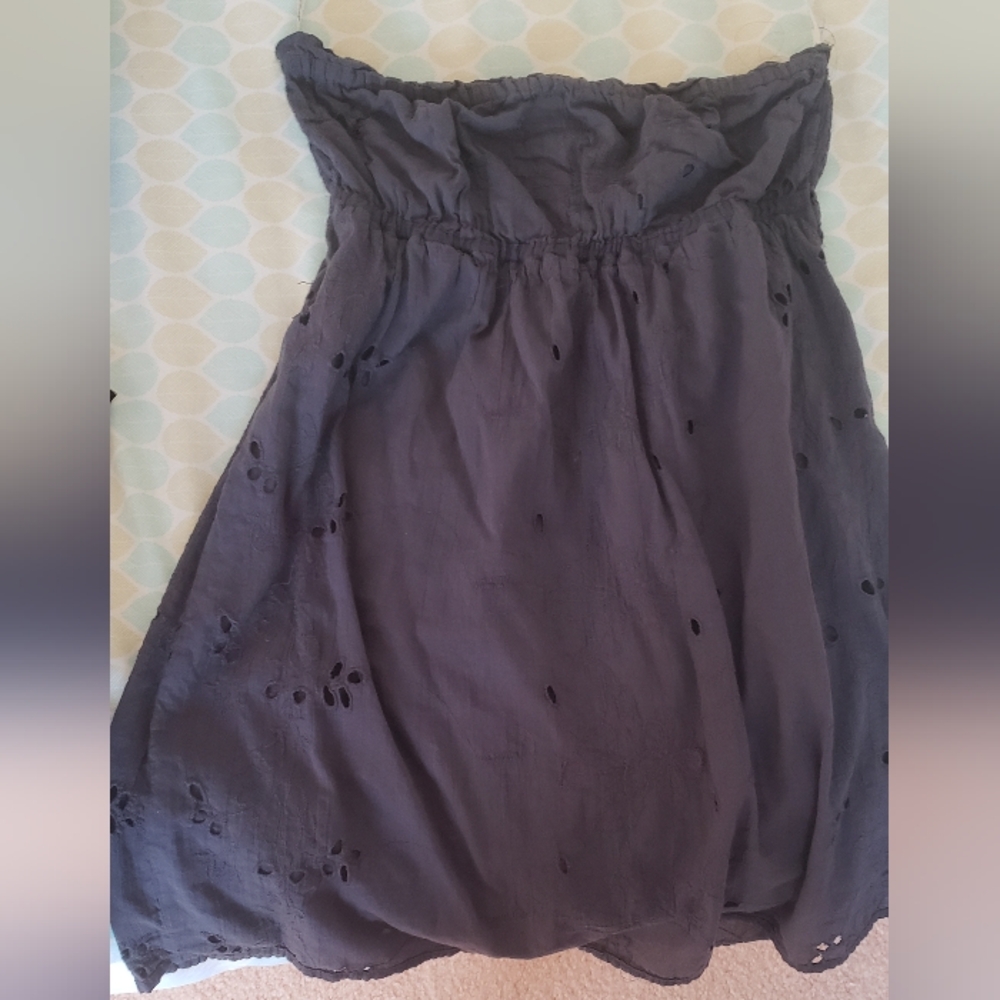 Forever 21 strapless navy mini dress